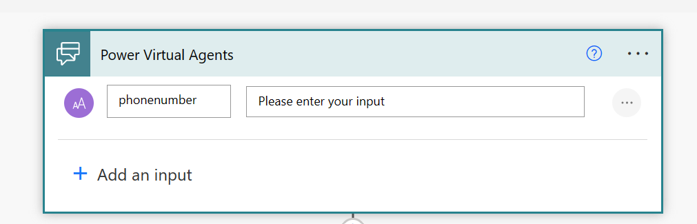 Figure 3: Input variable